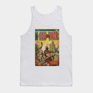 God of War fan art comic book cover Tank Top